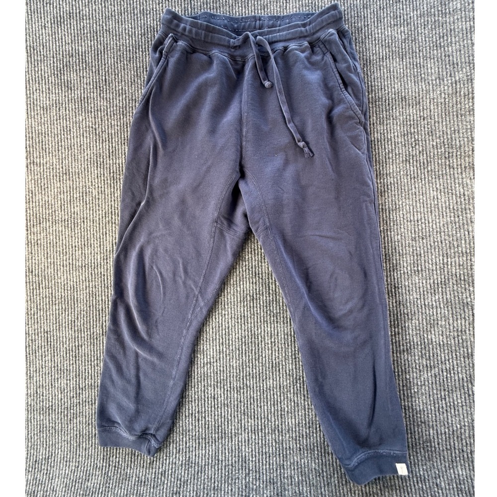 TKEES Core Jogger Navy Blue French Terry Sweatpants Size 2 Made in Canada